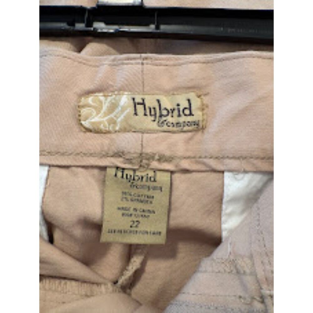 Hybrid & Co. Women’s Light Khaki Stretch Pants Size 22 Tapered 30” Inseam NWT - Picture 6 of 10